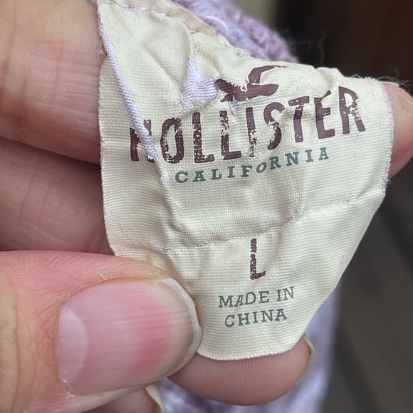 Hollister Women's Purple Sweater - Picture 4 of 5